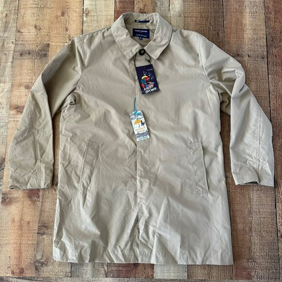 Harry Brown London Showerproof Khaki Trench Coat XL - Picture 1 of 8